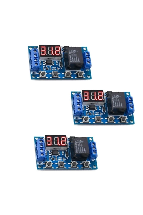 3 Adet Zamanlayıcı Modül Dijital Zaman Ayarlı Modül Röle Kuluçka Makinesi Modülü - Resim 2