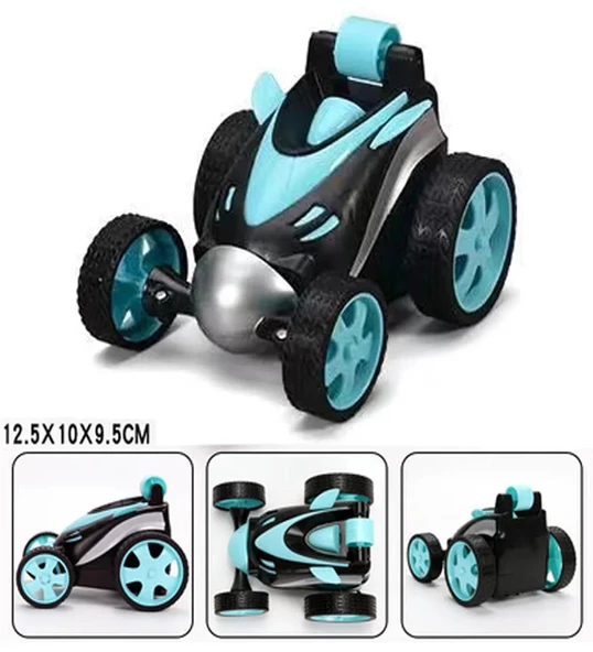 Uzaktan Kumandalı, Florasan Işıklı, 360 Derece Dönebilen Akrobat Araba- Stunt Car - Resim 9