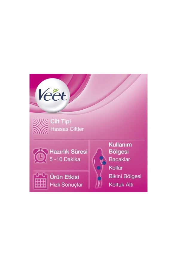 Veet Tüy Dökücü Sprey Bacak & Vücut Bölgesi Hassas Ciltler 150 Ml 4 Adet