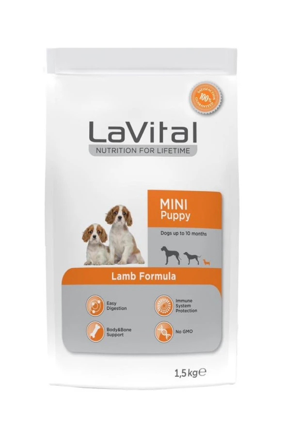 Lavital Puppy Lamb Kuzu Etli Yavru Köpek Maması 1,5 Kg