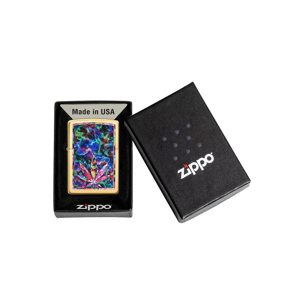 Zippo Çakmak 49398 Leaf Design - 5