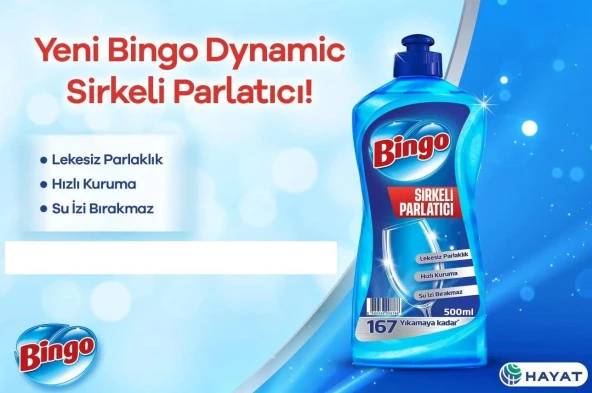 Bingo Dynamic Parlatıcı Sirkeli 500 Ml