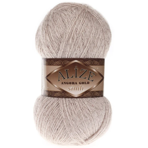 Alize Angora Gold Simli El Örgü İpi 506 Taş Rengi