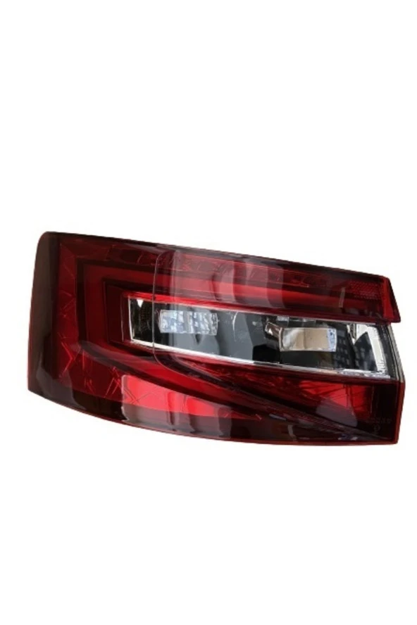 AEP Skoda Superb Sol Arka Uyumlu Stop Lambası Ledli 2015--2020 Koyu Kırmızı