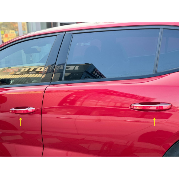 Peugeot 408 Krom Kapı Kolu 4 Kapı 5 Parça 2022+ Paslanmaz Çelik ürün görseli