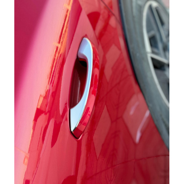 Peugeot 408 Krom Kapı Kolu 4 Kapı 5 Parça 2022+ Paslanmaz Çelik - Resim 2