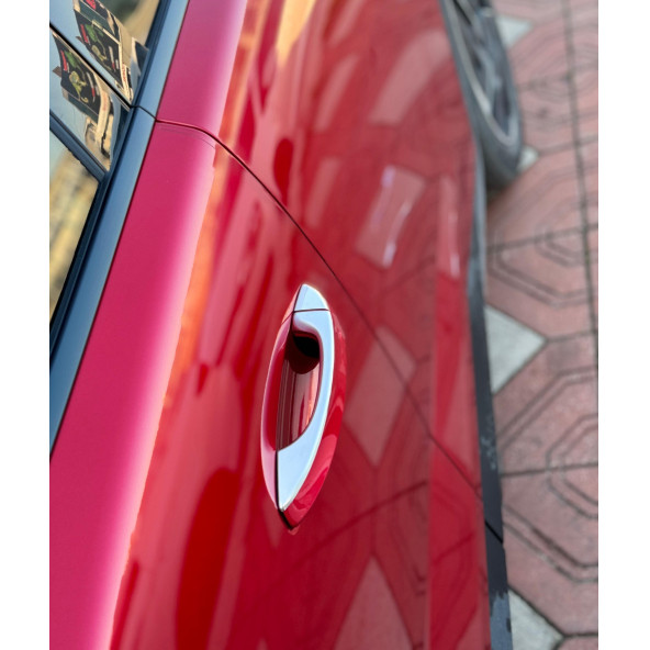 Peugeot 408 Krom Kapı Kolu 4 Kapı 5 Parça 2022+ Paslanmaz Çelik - Resim 4