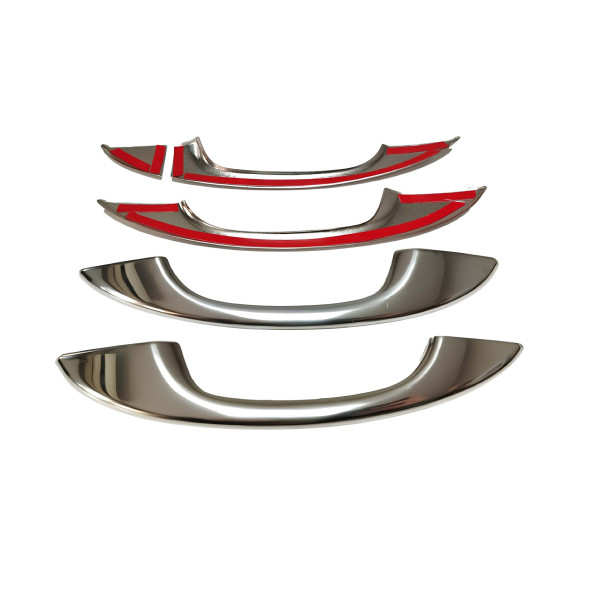 Peugeot 408 Krom Kapı Kolu 4 Kapı 5 Parça 2022+ Paslanmaz Çelik - Resim 7