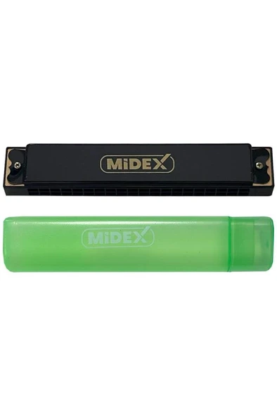Midex HN-20BK Siyah 20 Delikli Mızıka Do (c) - Resim 2
