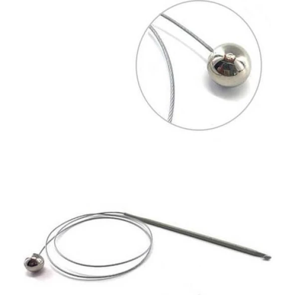 Sultan Stoplu Çelik Telli Misinalı Tığ Şiş 80 Cm