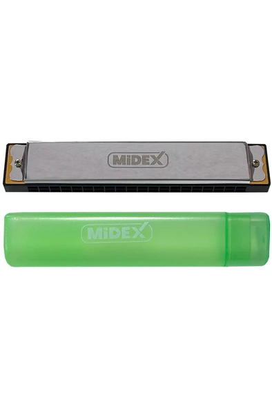 Midex HN-20SL Silver 20 Delikli Mızıka - 2