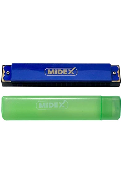 Midex HN-20BL Mavi 20 Delikli Mızıka - 2