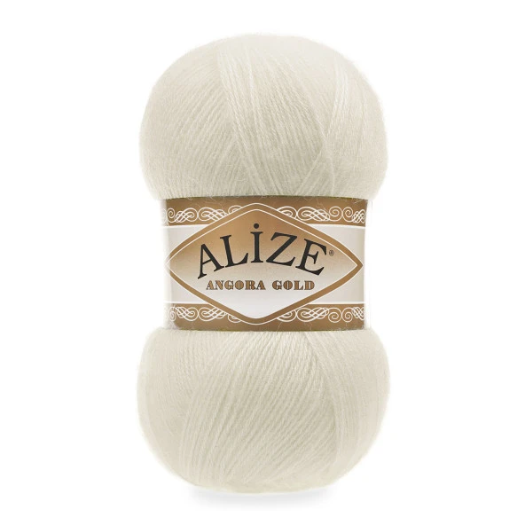 Alize Angora Gold El Örgü İpi 1 Krem