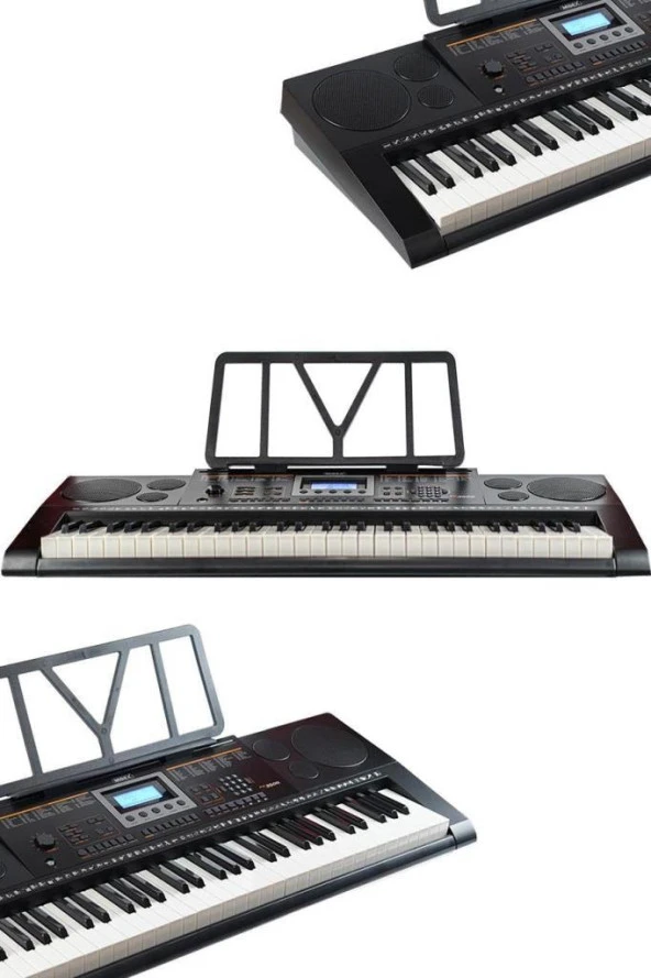 Midex Ps-3500K Tuş Hassasiyetli 61 Tuşlu Org (Çanta Kulaklık Notalık Adaptör Metod) - 4