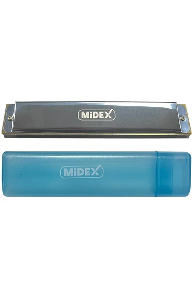 Midex HN-24SL Silver 24 Delikli Mızıka - 2