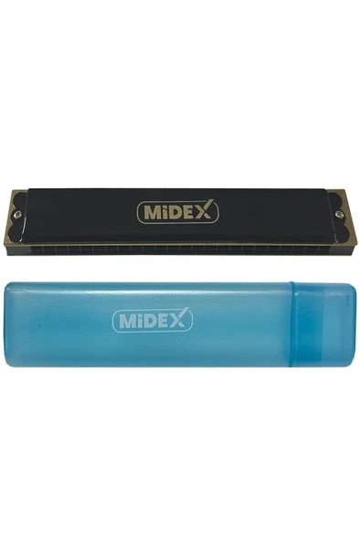 Midex HN-24BK Siyah 24 Delikli Mızıka Do (c) - Resim 2