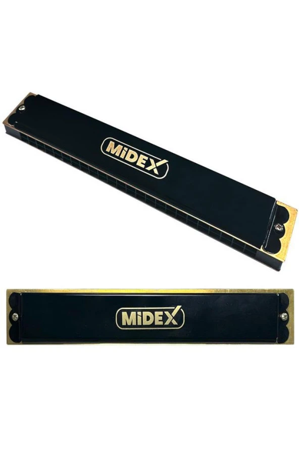 Midex HN-24BK Siyah 24 Delikli Mızıka - 2