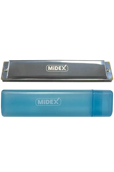 Midex HN-24SL Silver 24 Delikli Mızıka Do (c) - Resim 2