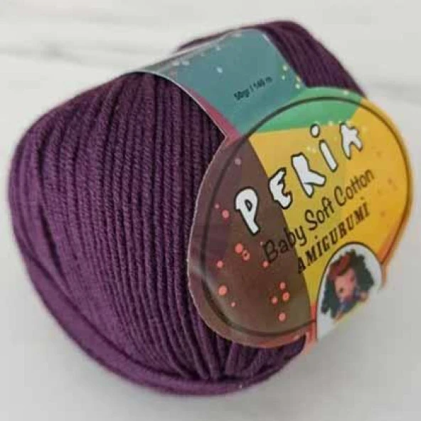 Peria Baby Cotton Amigurumi Örgü İpi 22 Mürdüm