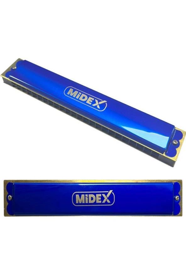 Midex HN-24BL Mavi 24 Delikli Mızıka - 2