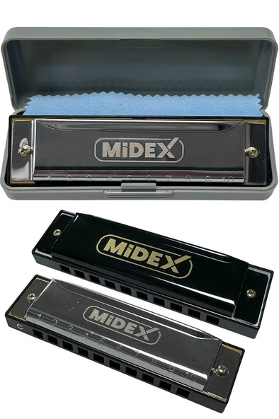 Midex HN-10SL Silver Örf Aletleri 10 Delikli Mızıka