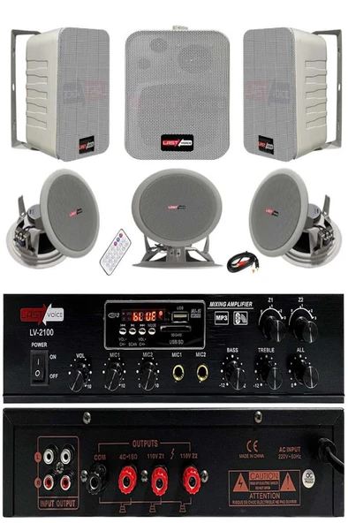 Lastvoice Double Paket-2 Anfili Duvar ve Tavan Hoparlör Seti ürün görseli