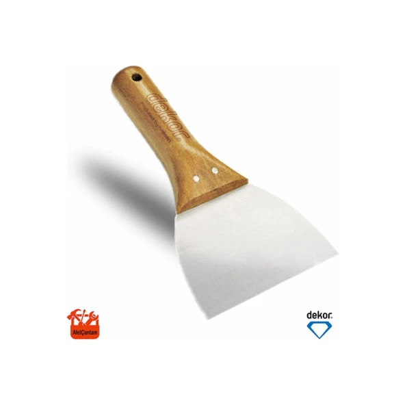 Dekor Macun Ispatula Ahşap Saplı 11 Cm 005