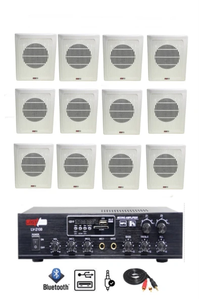 Lastvoice Eko Paket-6 Anfi ve Duvar Tipi Hoparlör Ses Sistemi Paketi ürün görseli