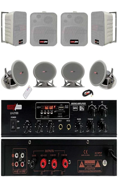 Lastvoice Double Paket-3 Anfili Duvar ve Tavan Hoparlör Seti ürün görseli