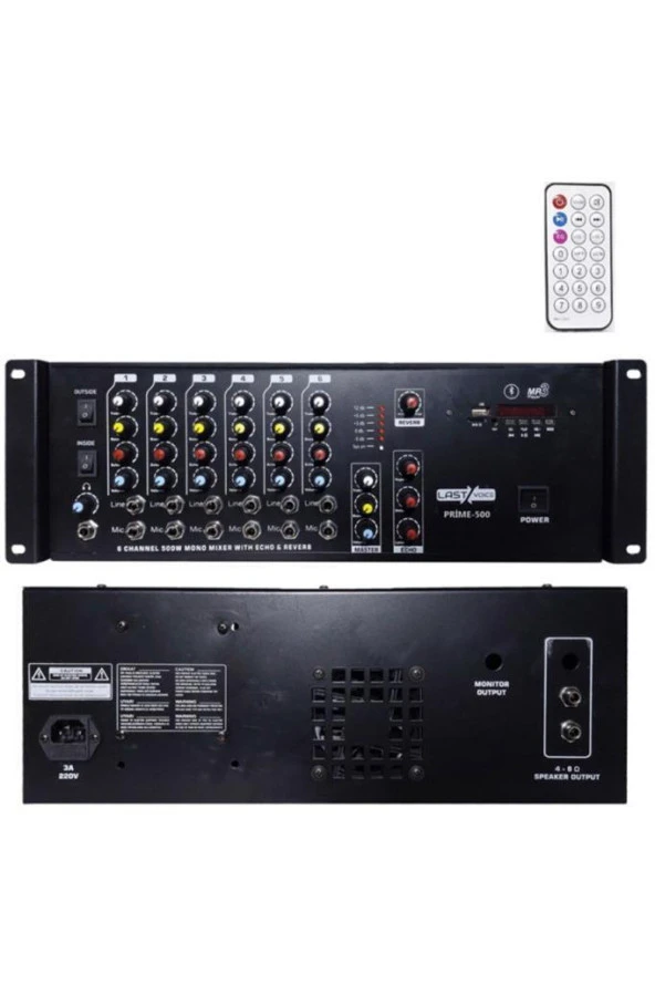 Lastvoice Prime-500W 500 Watt Usb Ekho ve Reverbli Cami Anfisi