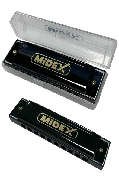 Midex HN-10BK Siyah Örf Aletleri 10 Delikli Mızıka Do (c) - Resim 3