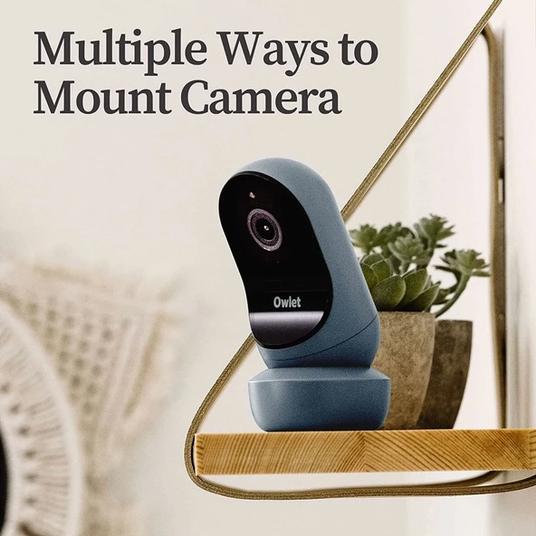Owlet Cam 2 - Kameralı ve Sesli Video Bebek Monitörü - Uyku Zamanı Mavisi - 3