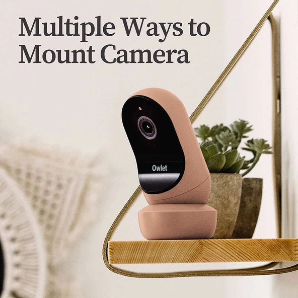 Owlet Cam 2 - Kameralı ve Sesli Video Bebek Monitörü - Gül Kurusu - 3