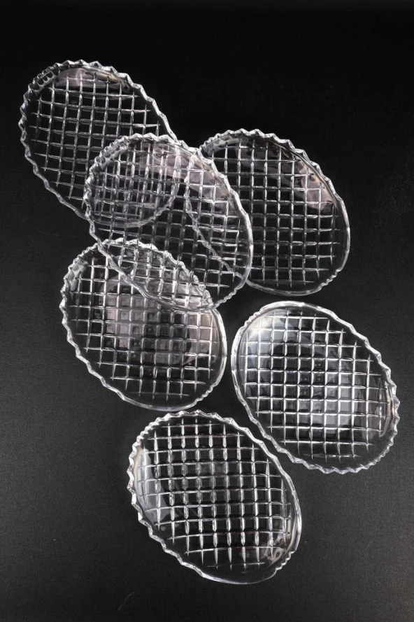 Digithome Kafes 6’lı Pasta Tabağı Seti 20 Cm – SN.PST.300 C1-1-288 - 2