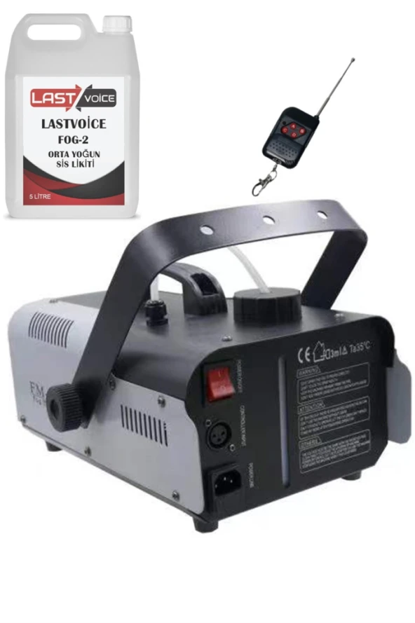 Quenlite QL-1200RGB-LK LED Işıklı Sis Makinası 1200 Watt Uzaktan Kumandalı (5 Litre Likit ile Birlikte) - 3