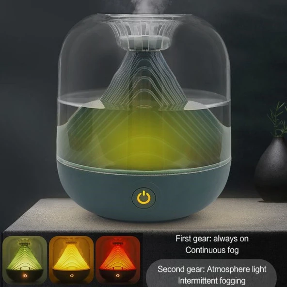 Hava Nemlendirici  Buhar Makinesi Şarjlı Kablosuz Kullanım  Gece Lambası 700ML. - 10