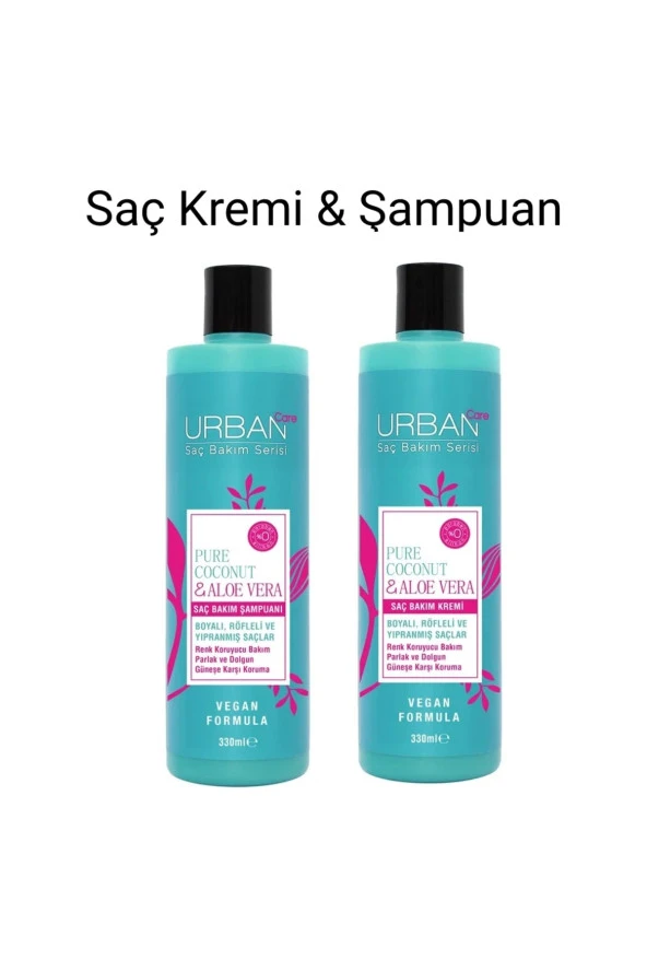 Urban Care Coconut&alaevera Şampuan&saç Kremi330ml 2 Li