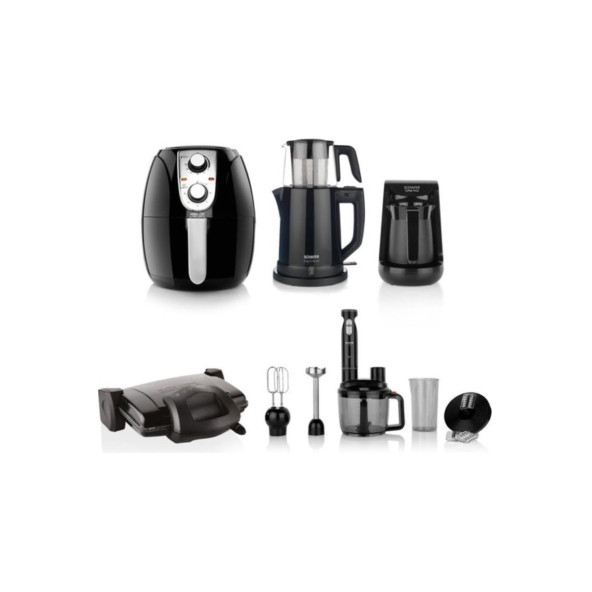 Schafer Muhtesem 5 Li Kea Set-Siyah - Resim 6