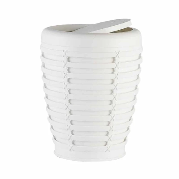 Primanova Palm Çöp Kovası Beyaz - Ev M-E21-01-01 ürün görseli 1