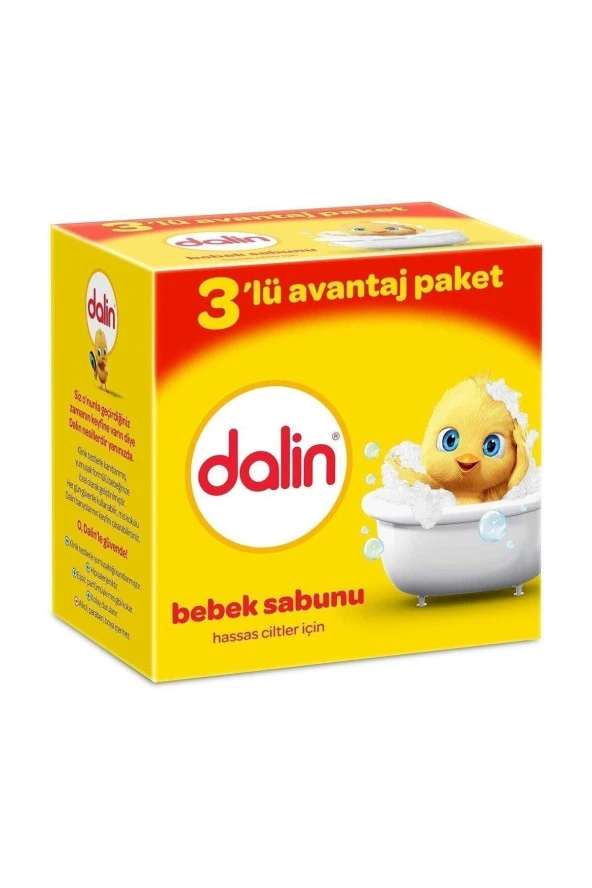 Dalin Bebek Sabunu Hassas Ciltler İçin 3 Al 2 Öde