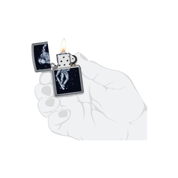 Zippo Çakmak 48644 Skateboarding Astronaut Design - 2