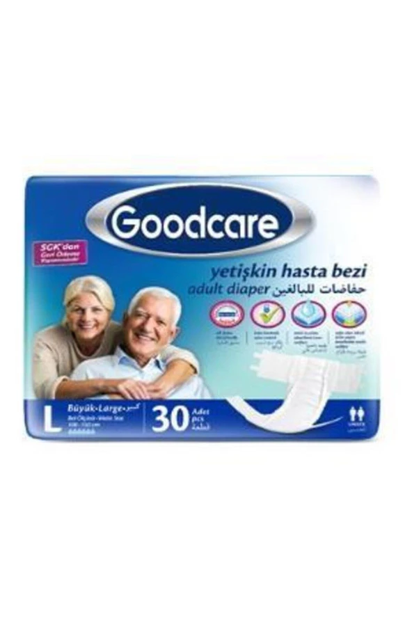 Goodcare Belbantlı Hasta Bezi 30 Adet Büyük Large