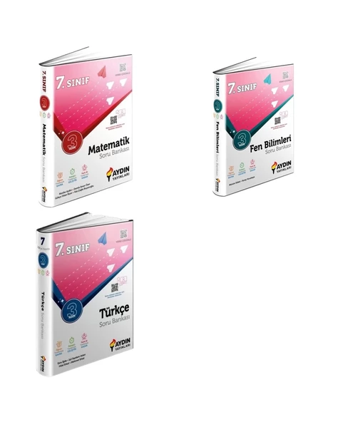 7.Sınıf Matematik Fen Türkçe 3 Adım Soru Bankası