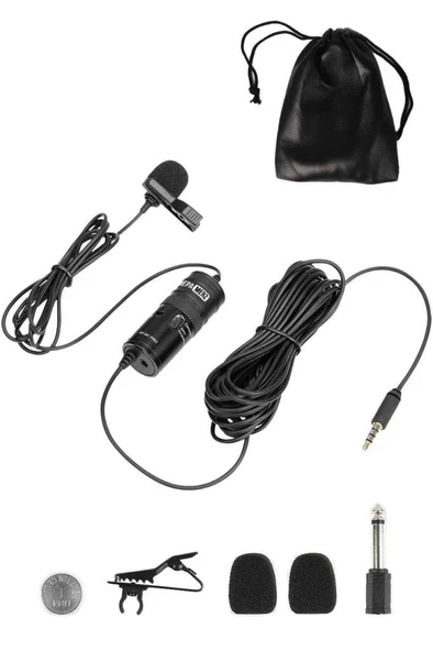 Hepa Merz HM1C Youtuber Yaka Mikrofonu Kamera Pc Telefon (Android-İos) ürün görseli 1