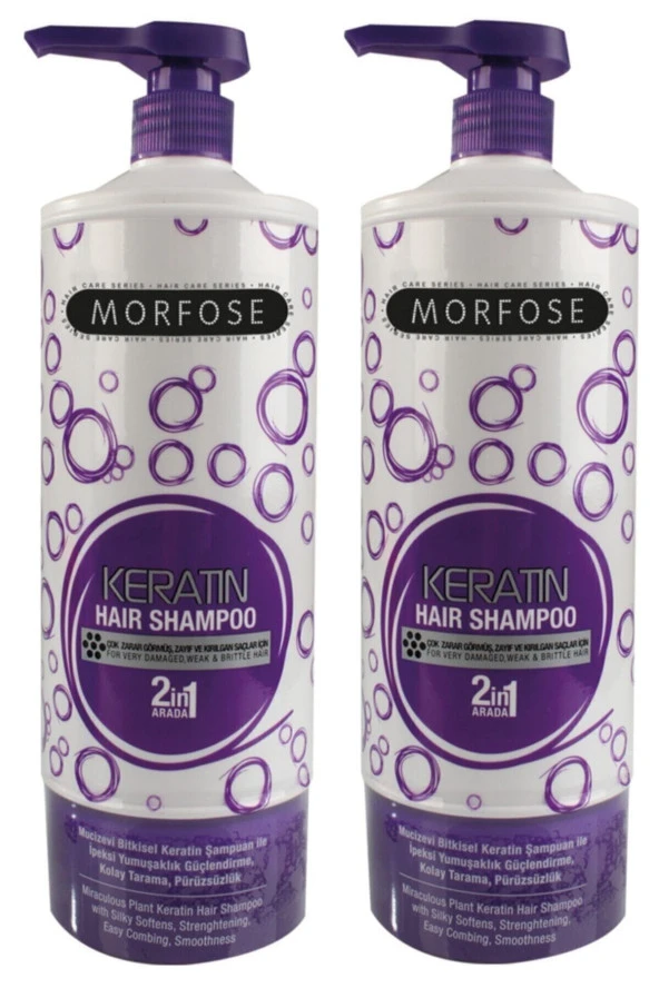 Keratın Şampuan 1000 ml 2 Adet