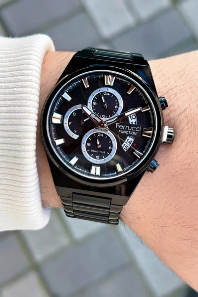 Ferrucci Function FCF 03250FM Çelik Kordon Erkek Kol Saati - Resim 3