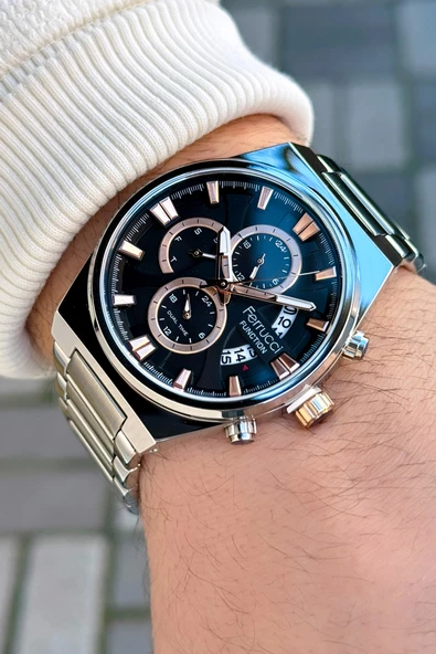 Ferrucci Function FCF 03250FM.02 Çelik Kordon Erkek Kol Saati