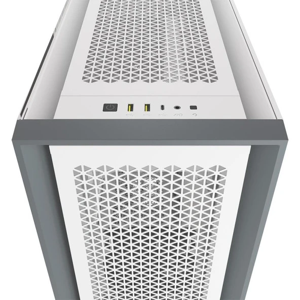CORSAIR 5000D AIRFLOW Temperli Cam 120mm Fanlı Mid-Tower Beyaz Kasa - 4