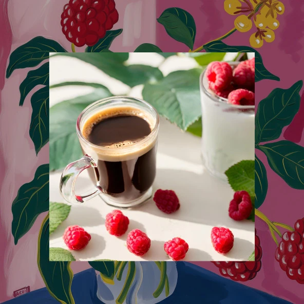 Mim and More Raspberry Coffee Ahududu Aromalı Kahve Filtre Kahve 200 Gr - Resim 3