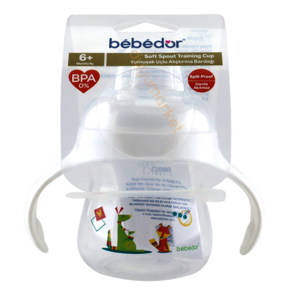 BEBEDOR YUMUŞAK UÇLU ALIŞTIRMA BARDAĞI 6+AY 150ML 8507 - 2